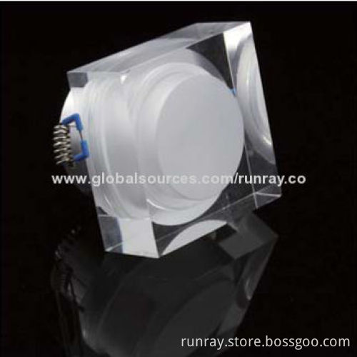 LED Crystal Downlight, 3W Power, AC 85-265V, Edison/Cree/Epistar Chip, ISO 9001 FactoryNew